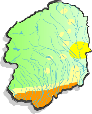 栃木県の水系マップ